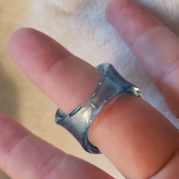 NWOT Murano blue, green, silver, and gold ring 💍 - Picture 9 of 10